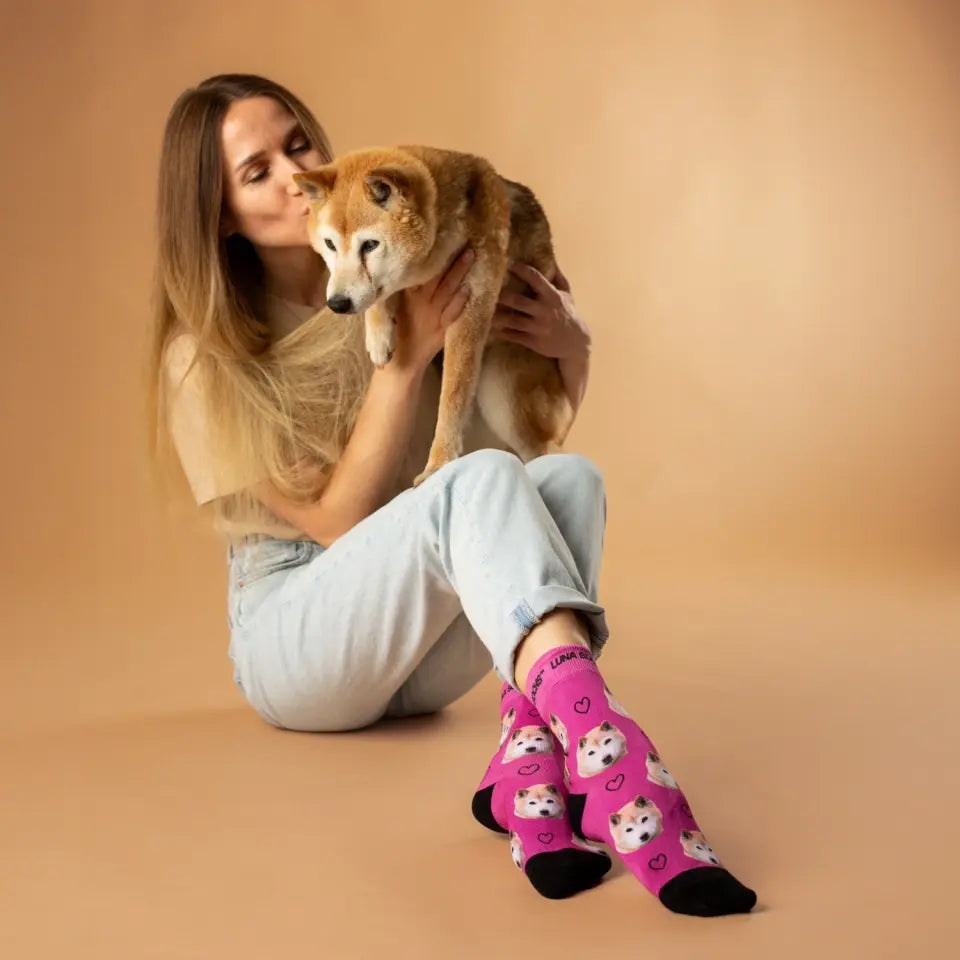 Gepersonaliseerde sokken met foto van Luna Socks