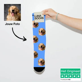 Gepersonaliseerde sokken met foto van Luna Socks