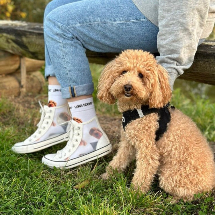 Personalisierte Socken in weiß mit deinem Foto